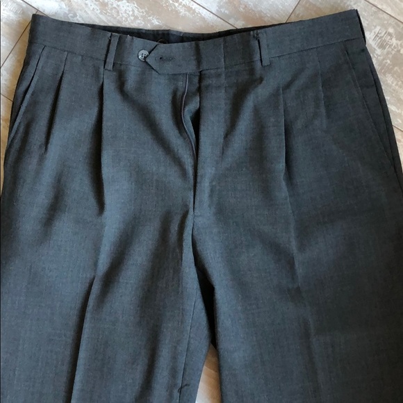 C&R Clothiers Charcoal Worsted Wool Trousers.1932 - Picture 2 of 4